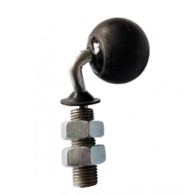 50mm rubber material screw length ball castor