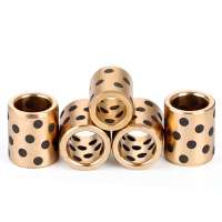 Oilless impregnated self lubricating graphite copper sleeve guide bushing solid casting bearing