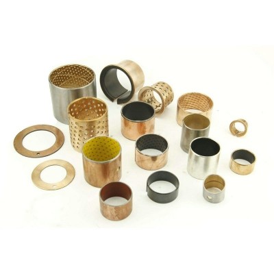 Hydraulic Cylinder du bushing, Steel backing+PTFE+bronze powder oiless bearing bush